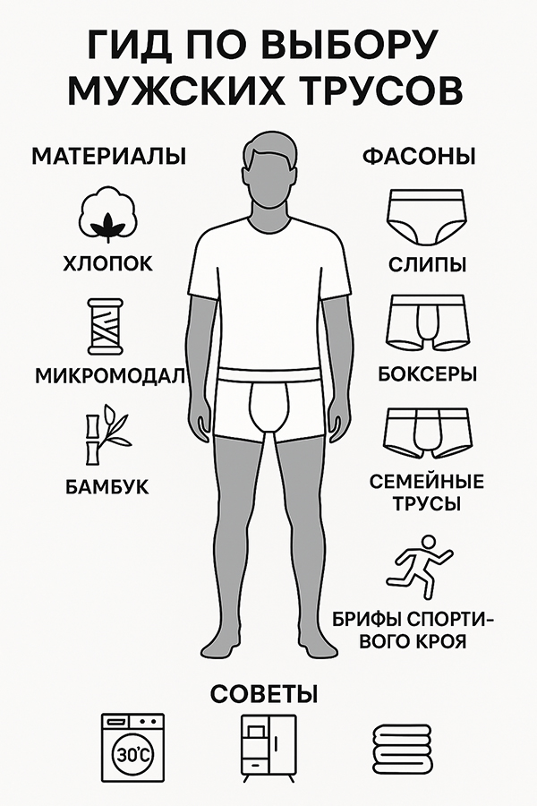 Советы по выбору мужского белья